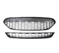 Car Fog Light Grille Grille Trims Strips for fiesta Zetec-S 2013-2017 Red Black Car Front Bumper Centre Upper