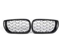 car fog light grilles Car Front for Radiator Grilles For BMW E46 4DR 320i 325i 330i 2002 2003 2004 2005(Black Silver)