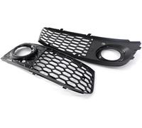Car fog light grilles For A4 B8 2008-2012 2Pce Left Right Car Front Bumpe Grill Mesh Honeycomb Grille