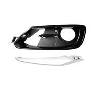 Car fog lights Car Front Bumper Fog Light Cover Set For BMW F30 F31 328i 335i Sport Line 5111730 With Silver Trim(Left side)