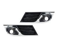 Car Fog Lights Grilles Compatible With Chevy For Traverse 2013-2017 Auto Accessories Fog Lamp Hood Bezel Grille With Chrome Trim
