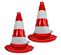 Car Foil Balloon, Traffic Cone Car Racing Balloon, Cars Balloon Helium, Birthday Decoration Cars Helium Foil Balloons, Suitable for Boys Birthday Parties, Party Decoration with Racing Theme, Racing