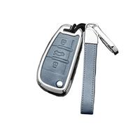 Car Folding Key Cover Case For A1 A3 8P A4 A5 A6 C7 A7 S3 S7 S8 R8 Q2 Q3 Q5 Q7 Q8 SQ5 C5 C6 TT RS3 RS6(Blue silver)