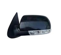 Car Folding Side Rearview Mirror 8PINS With Lamp For Hyundai For Santa Fe 2.4L .7L 2007-2012(Black left)