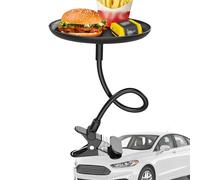 Car Food Tray - 21cm Cup Holder Tray Table | Adjustable Car Cup Holder Traiy For Snacks And Drinks | Portable Swivel Table For Vehicle Interior, Travel, And On-the-Go Dining Convenience