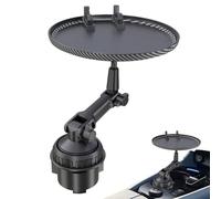 Car Food Tray - 7.87x8.27x13.07 Inches Swivel Console Table, 350g Lightweight Storage | Space Saving Meal Station For Vehicle Commuting Picnics Camping Traveling Drive-Thru Dining Kits