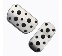 Car Foot Pedal AT Stainless Steel Auto Pedal Protection Cover Car Pedals For Toyota Hilux Revo 2015 2016 2017 2018 2019 2020 2021 Foot Pedal Pad Covers(AT 2piece)