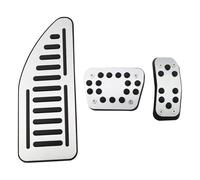 Car Foot Pedal Car Pedal Cover For Fiesta MK7 2009 2010 2011-2015 Ecosport 2012-2017 Accelerator Gas Pedals Pads Aluminium Foot Pedal Pad Covers(AT with Rest)
