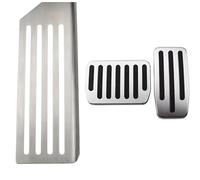 Car Foot Pedal Foot Pedal Pads Covers For Tesla For Model 3 Y Model3 Modely 2017-2021 Stainless Steel Accelerator Brake Rest Pedals Foot Pedal Pad Covers(Style1 With Rest)