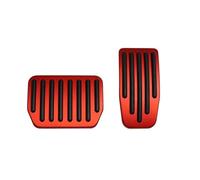 Car Foot Pedal For Tesla For Model 3 Y Highland 2024 2023 2022 Foot Pedals Cover Alloy Accelerator Gas Fuel Brake Rest Pads Mat Pad Covers(Red)