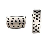 Car Foot Pedal Gas Brake Pedal Case For Chevrolet For Chevy For Malibu For Trax For Equinox Orlando ONIX Impala 2009 2010 2011-2019 Foot Pedal Pad Covers(Steel With Clip AT)