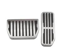 Car Foot Pedal Stainless Steel Car Foot Rest Pedal AT Pedals Cover For Jaguar For XE XF E-Pace F Pace For Range For Rover For Velar 2016-2019 Pad Covers(AT)
