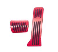 Car Foot Pedals Accelerator Brake Stainless Steel Pedal Pad For Mazda CX5 CX-5 CX 5 KF 2017 2018 2019 2020 2021 2022(Red 2 pcs)