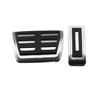 Car Foot Pedals AT MT Compatible For VW Multiva Transporter T5 T6 T7 Accelerator Brake Stainless Steel No Drilling Pedal Cover(2pcs)