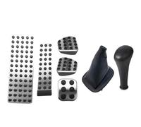 Car Foot Pedals Car Pedal Pads For benz Brake Clutch Pedal Pad Covers With 5 for speed Gear Shift Knob Gaiter