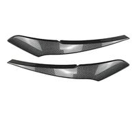 Car For 1 Series F20 F21 Base Version 2011 2012 2013 2014 Car Headlight Eyebrow Eyelid Cover Decoration Trim(Carbon Fiber Black)