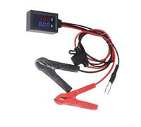 Car for battery Leakage Tester, Dual LED Display, 0-18V Car for | For Engine Diagnostics, Dual LED Display, for ideal for Mechanics, Plastic Build, 50x45mm Size