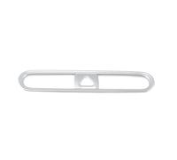 Car For Hyundai For Kona For Encino For Kauai 2020 2019 2018 Car Center Air Condition AC Outlet Vent Frame Molding Cover Trim JUNOOS(Matte silver 1PCS)