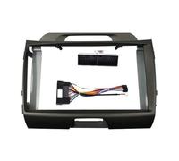Car For Kia For Sportage Sl 2010 2011 2012-2016 Stereo Player Panel Dash Kit Double Din Frame Bezel 9 Inch Car Radio Fascia Accessories(Frame with Cable)