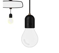Car for Rearview Mirror, Vintage Pendant with Ambient Light - Pendant for Rearview Mirror in the Shape of a Retro Bulb - for Car, Truck, Tractor, Commercial Vehicle, Door