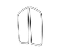 Car for Seat Adjustment Frame Decoration Cover Trim For 5 Series G30 G38 2018-2019 Interior Accessories(Silver)