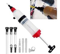 Car for service Oil Suction Pump 1500ml for Engine Oil Car for(Red) | High-quality plastic body, heat resistant material, withstands tough conditions, long for service life