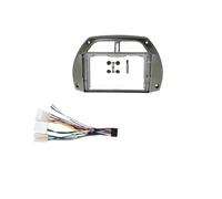 Car For Toyota For RAV4 2001-2006 Car Radio Frame Kit Video Panel Player Audio Dash 2 Din Fascia Power Harness Dashboard Mount Kit Radio Frame(Frame and Cable)