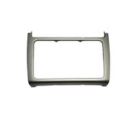 Car For VW For Polo 2014 2015 2016 2017 Panel Frame Kit Radio Audio Fascia Trim Bezel Faceplate(Silver Grey)