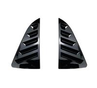 Car For VW For Polo MK4 9N MK5 6R 6C MK6 Trim Louver Body Kits Shades Rear Triangle Window Sunshade Car Side Window Spoiler Cover Accessories(Gloss Black MK5)