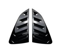 Car For VW For Polo MK4 9N MK5 6R 6C MK6 Trim Louver Body Kits Shades Rear Triangle Window Sunshade Car Side Window Spoiler Cover Accessories(Gloss Black MK6)
