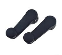 Car For window Crank Handle for Volkswagen T4 Santana Pusan Bus III IV Bora Sharan 7M8 with OEM Part Number 1H0837581D - 2 Pack Black For PLA