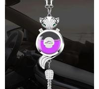 Car Fragrance Air Freshener Fragrance Tree Car Perfume Hanger Diffuser, Car Interior Hanging Pendant Charm Decoration Lucky Decoration Ornament Pendant Accessories for Women (Silver)