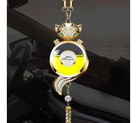 Car Fragrance Air Freshener Fragrance Tree Car Perfume Hanger Diffuser, Car Interior Hanging Pendant Charm Decoration Lucky Decoration Ornament Pendant Accessories for Women (Golden)