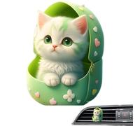Car Fragrance Clip, 5cm Cat Vent Diffuser, Solid Aroma , Adorable Shape, Auto Outlet Scent, Driving, Travel, Interior Style, Present, D