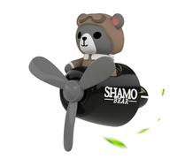 Car Fragrance Clip with Propeller - Pilot Car Fragrance Diffuser, Air Freshener with Rotating Fan, 2 Aromatherapy Capsules, Car Fragrance Device for Air Vents, Provides Fresh Air When Driving
