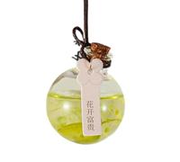 Car Fragrance Diffuser - 1.38 Inches Aromatherapy Pendant for Pleasant Scent, Refillable 10ml Perfume with Decorative Accessory, Vehicle Decor Diffusers for Rearview Mirror, Automotive