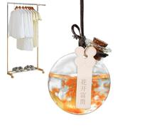 Car Fragrance Diffuser - 1.38 Inches Aromatherapy Pendant for Pleasant Scent, Refillable 10ml Perfume with Decorative Accessory, Vehicle Decor Diffusers for Rearview Mirror, Automotive