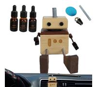 Car Fragrance - Robot Diffuser, Refreshing Perfume Accessories, Decorative Aromatherapy with Funny Design for Vehicle Dashboard Bedroom Home Office Apartment Travel Men Women Driving