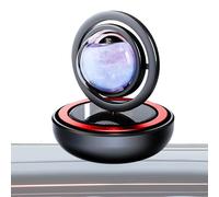 Car Fragrance, Solar Powered Air Purifier, Long Lasting Odor Elimination, Eco Friendly Dashboard Accessories, Vehicle Interior Decoration for RV, and Car Use, Black Red Silver