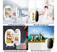 Car Freezer Portable Car Refrigerator,Silent Mini Fridge For Both Cooling And Heating,20L High-capacity Car Fridge For Home Student Dormitory, 12V 220V (Color : Black, Size : 33 * 32 * 53cm)