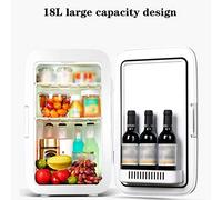Car Freezer Portable Refrigerator,18L High-capacity Car Fridge For Home Student Dormitory, Silent Mini Fridge For Both Cooling And Heating, 12V 220V (Color : White, Size : 29 * 38.2 * 42.2 cm)
