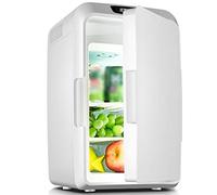 Car Freezer Warmer Mini Fridge,Quiet Small Chest Fridge For Cars And Home Use,18L Large-capacity Cooling And Heating Car Fridge, 12V 220V (Color : White, Size : 25 * 25 * 41cm)