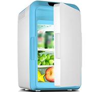 Car Freezer Warmer Mini Fridge,Quiet Small Chest Fridge For Cars And Home Use,18L Large-capacity Cooling And Heating Car Fridge, 12V 220V (Color : Blue, Size : 25 * 25 * 41cm)