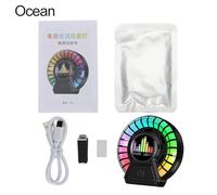 Car Freshener With Ambient Music-Synced Rhythm Lights, Voice-Activated Vent Pickup Lamp, Decor Mounted Car