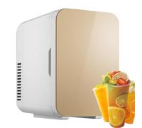 Car Fridge - 12v Portable Refrigerator, USB Energy Saving Refrigerator Freezer | 12V Compact Design Fridge For Car, Drinks, Dormitories, Bedrooms(7.28×9.65×10.63 Inches)(white, Silver Gray, Gold)