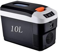 Car Fridge, Electric Cool Box,10L Litre Freezer 12V 220V Portable Mini Travel Refrigerator Hot/cold Suitable for Truck Driver, Camping, Picnic Etc,1