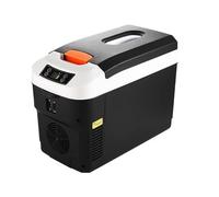 Car Fridge Portable Refrigerator Plug in Coolers for Vehicles 12L 35dB Bass Operation -20°C to 60°C Digital Temperature Control Display 12V/24V DC, 220V AC(Black)