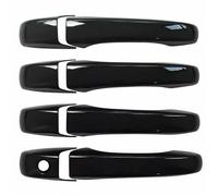 Car Front and Rear Outer Exterior Door Handle Covers Replacement for Chrysler 300C 2005-2010 Handle Protector Covers Scratch Guard Vehicle's Handles Shell(NO Smart Hole/Glossy Black)