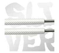 Car Front Bonnet Hood Damper For Suzuki For Hustler 2014+ Bonnet Hood Struts Lift Supports Front Cover Modify Gas Damper Spring Shock No-Drill Car Hood Lift Strut(Sliver Carbon Fiber)