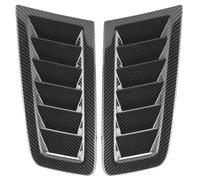 Car Front Bonnet Vent 2Pcs Car Bonnet Air Vents Engine Hood Exterior Style Accessories Compatible With For Focus RS MK2(Carbon)